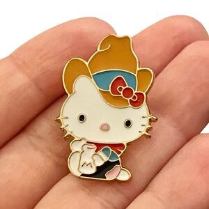 Howdy Kitty Cowboy Hat Cowgirl Kitty Enamel Pin